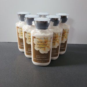 Bath and Body Works Warm Vanilla Sugar Body Lotion 6 Bottles